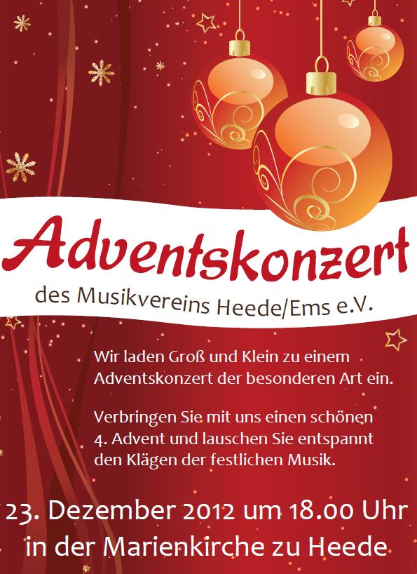 Adventskonzert am 23.12.2012