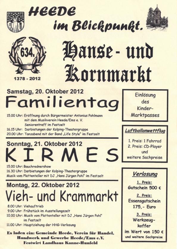 Hanse- und Kornmarkt 2012