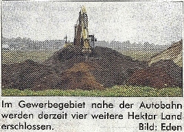 Bauarbeiten im Gewerbegebiet