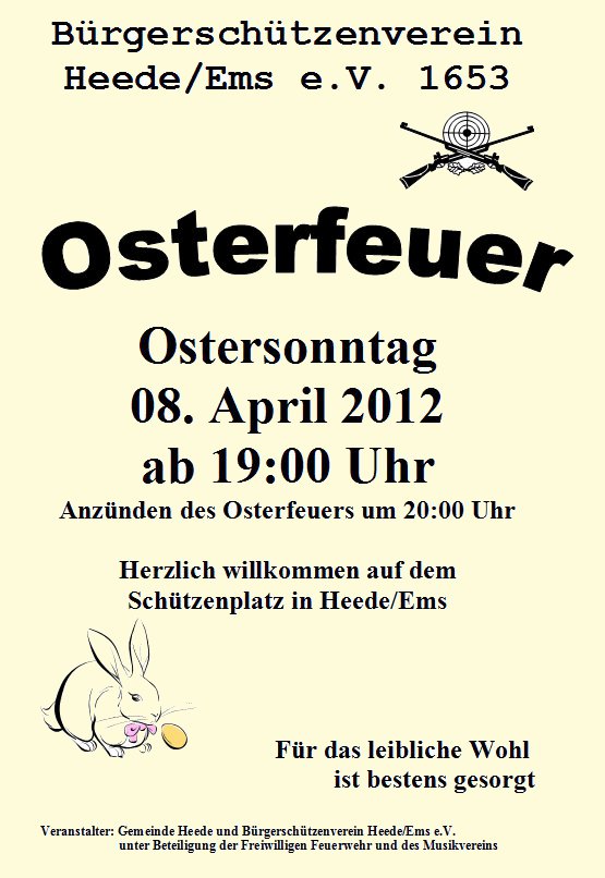 Osterfeuer 2012