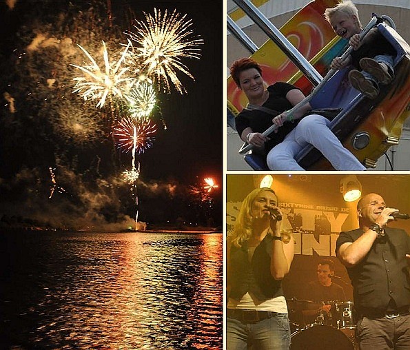 Heeder See in Flammen