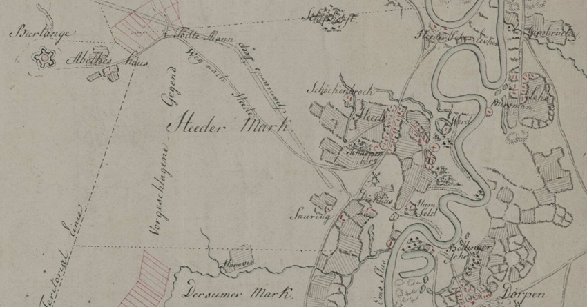 Heeder Mark Ocularplan Karte kleiner Ausschnitt